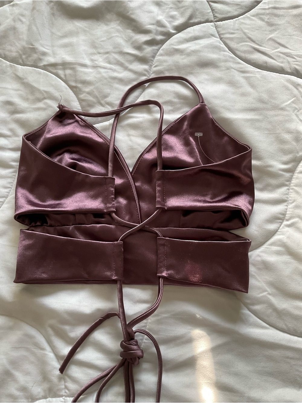 Cristina Satin Maroon Set - Picture 7 of 13